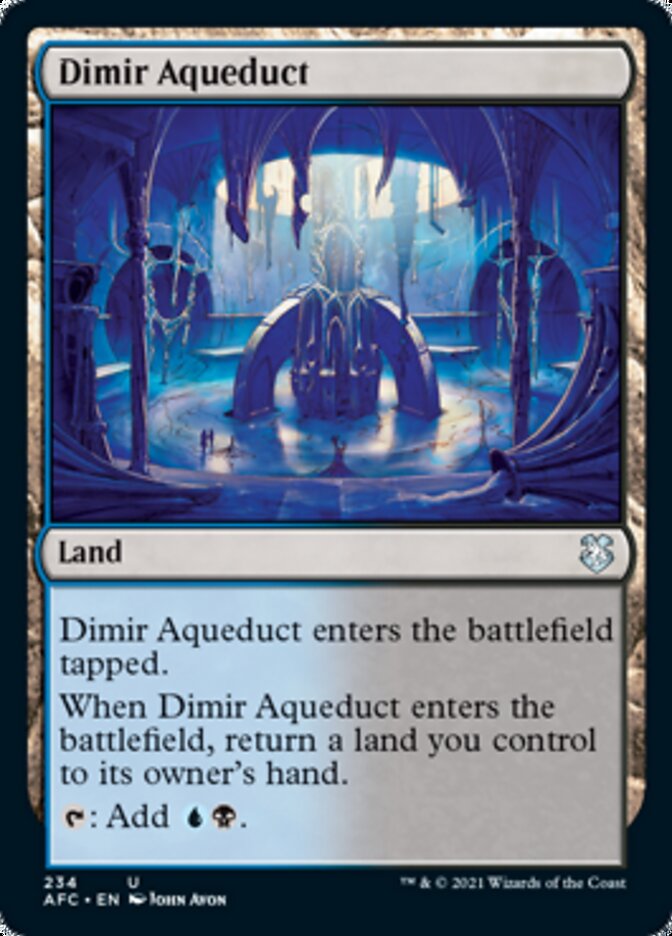 Dimir Aqueduct [Dungeons & Dragons: Adventures in the Forgotten Realms Commander] - Magic: The Gathering - Card Brawlers | Quebec | Canada |