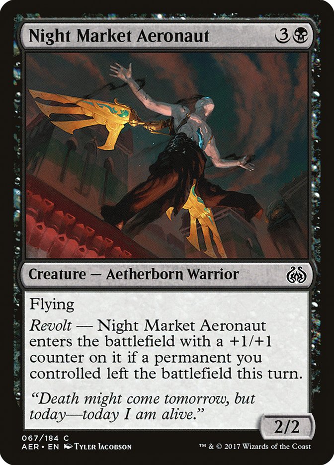 Night Market Aeronaut [Aether Revolt] - Magic: The Gathering - Card Brawlers | Quebec | Canada |