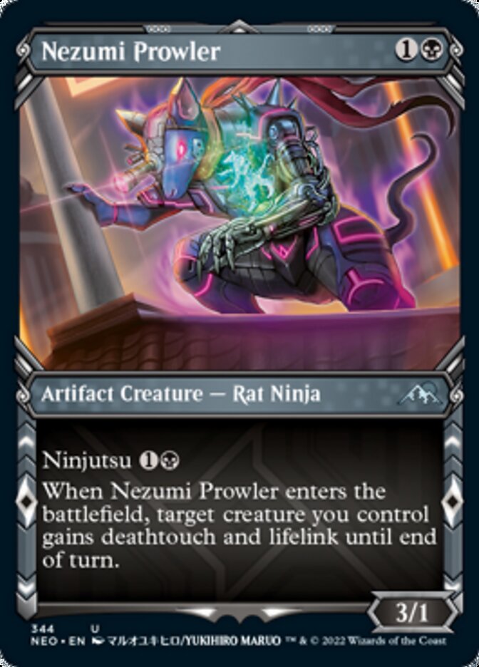 Nezumi Prowler (Showcase Ninja) [Kamigawa: Neon Dynasty] - Magic: The Gathering - Card Brawlers | Quebec | Canada |