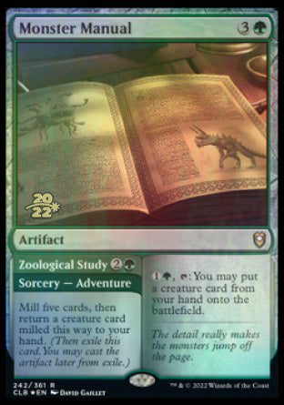 Monster Manual // Zoological Study [Commander Legends: Battle for Baldur's Gate Prerelease Promos] - Magic: The Gathering - Card Brawlers | Quebec | Canada |