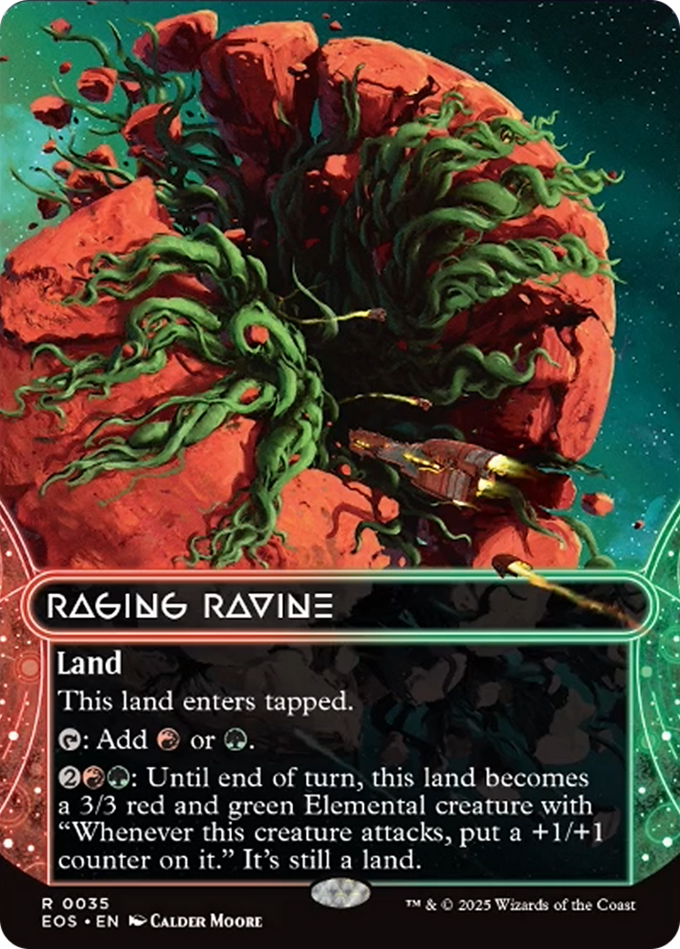 Raging Ravine (0035) (Borderless) [Edge of Eternities: Stellar Sights] - Magic: The Gathering - Card Brawlers | Quebec | Canada |