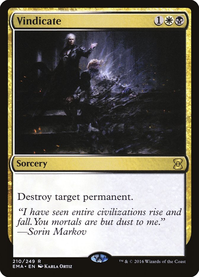 Vindicate [Eternal Masters] - Magic: The Gathering - Card Brawlers | Quebec | Canada |