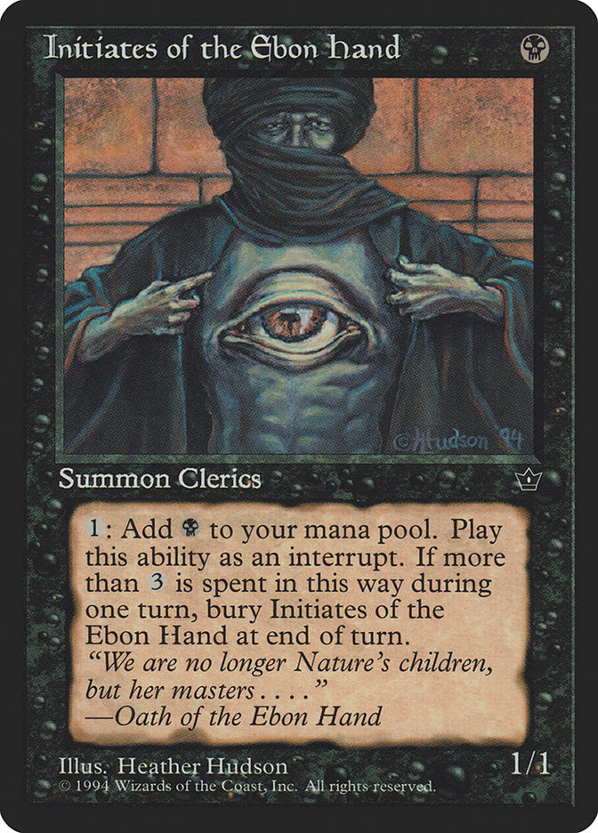 Initiates of the Ebon Hand (Heather Hudson) [Fallen Empires] - Magic: The Gathering - Card Brawlers | Quebec | Canada |