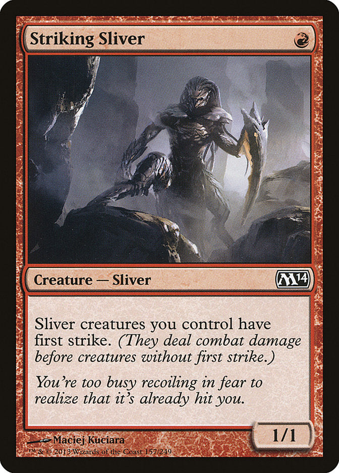 Striking Sliver [Magic 2014] - Magic: The Gathering - Card Brawlers | Quebec | Canada |
