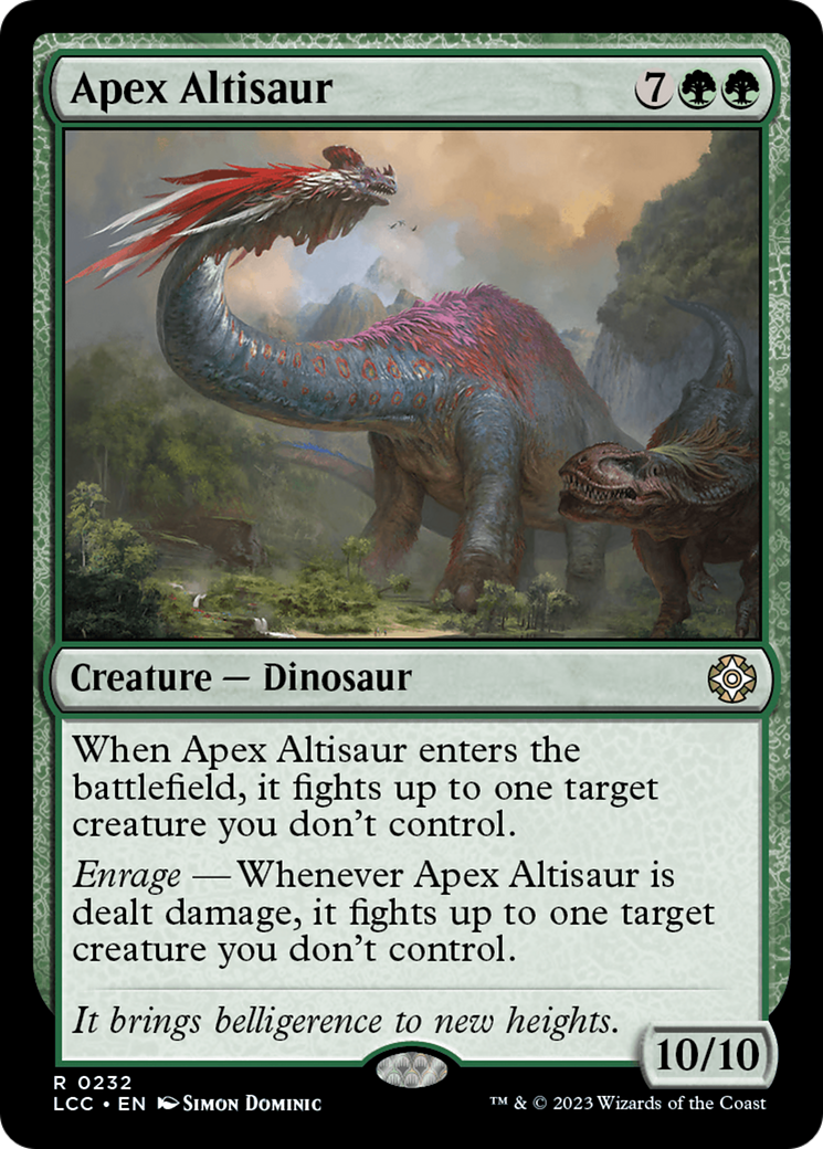 Apex Altisaur [The Lost Caverns of Ixalan Commander] - Magic: The Gathering - Card Brawlers | Quebec | Canada |