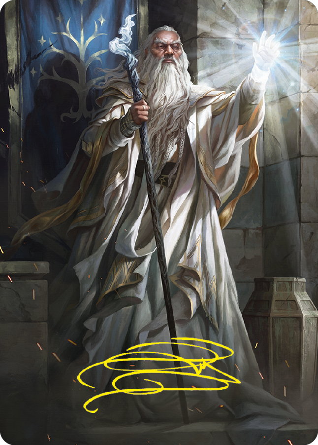 Gandalf the White Art Card (Gold-Stamped Signature) [The Lord of the Rings: Tales of Middle-earth Art Series] - Magic: The Gathering - Card Brawlers | Quebec | Canada |