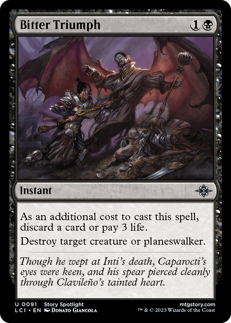 Bitter Triumph [The Lost Caverns of Ixalan] - Magic: The Gathering - Card Brawlers | Quebec | Canada |
