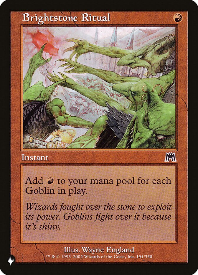 Brightstone Ritual [The List] - Magic: The Gathering - Card Brawlers | Quebec | Canada |