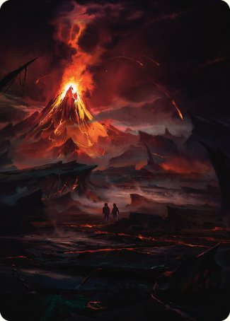 Valley of Gorgoroth Art Card [The Lord of the Rings: Tales of Middle-earth Art Series] - Magic: The Gathering - Card Brawlers | Quebec | Canada |