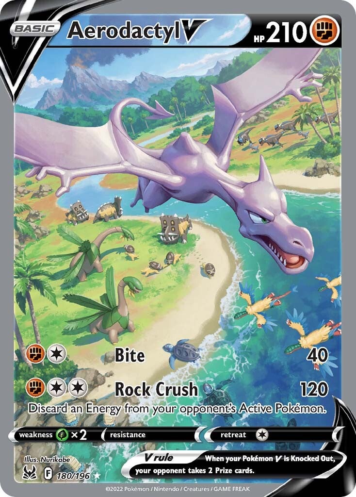 Aerodactyl V (180/196) [Sword & Shield: Lost Origin] - Pokémon - Card Brawlers | Quebec | Canada |