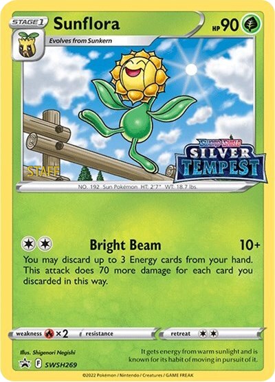 Sunflora (SWSH269) (Prerelease) (Staff) [Sword & Shield: Black Star Promos] - Pokémon - Card Brawlers | Quebec | Canada |