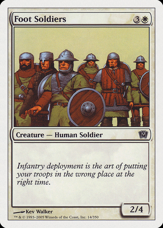 Foot Soldiers [Ninth Edition] - Magic: The Gathering - Card Brawlers | Quebec | Canada |