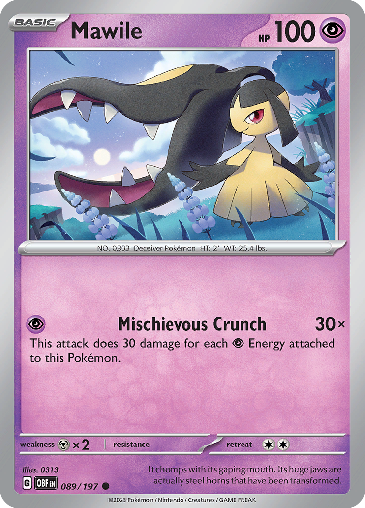 Mawile (089/197) [Scarlet & Violet: Obsidian Flames] - Pokémon - Card Brawlers | Quebec | Canada |