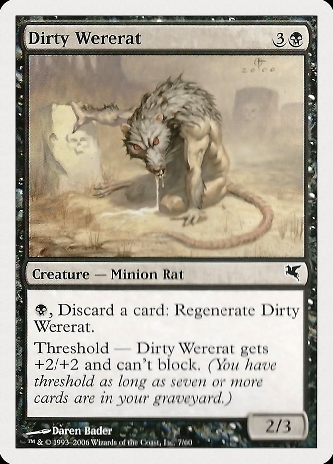 Dirty Wererat (07) [Hachette UK] - Magic: The Gathering - Card Brawlers | Quebec | Canada |