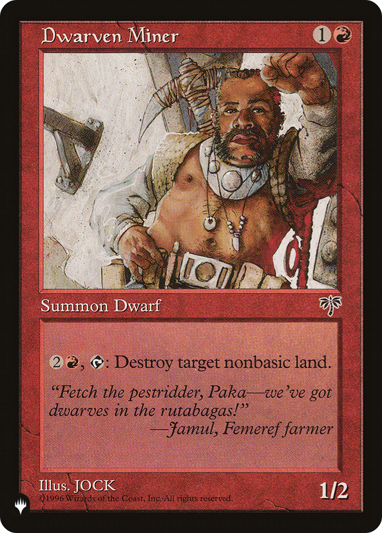 Dwarven Miner [The List] - Magic: The Gathering - Card Brawlers | Quebec | Canada |