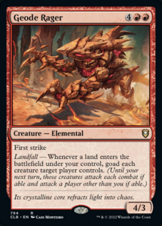 Geode Rager [Commander Legends: Battle for Baldur's Gate] - Magic: The Gathering - Card Brawlers | Quebec | Canada |