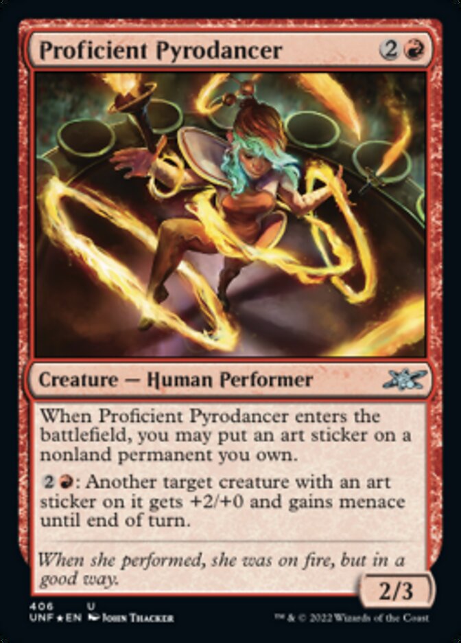 Proficient Pyrodancer (Galaxy Foil) [Unfinity] - Magic: The Gathering - Card Brawlers | Quebec | Canada |