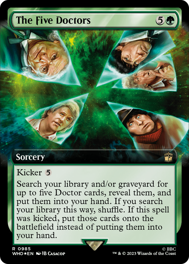 The Five Doctors (Extended Art) (Surge Foil) [Doctor Who] - Magic: The Gathering - Card Brawlers | Quebec | Canada |