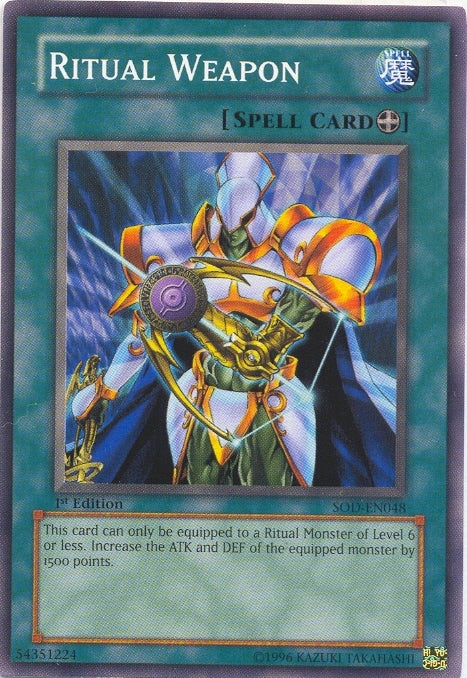 Ritual Weapon [SOD-EN048] Common - Yu-Gi-Oh! - Card Brawlers | Quebec | Canada |
