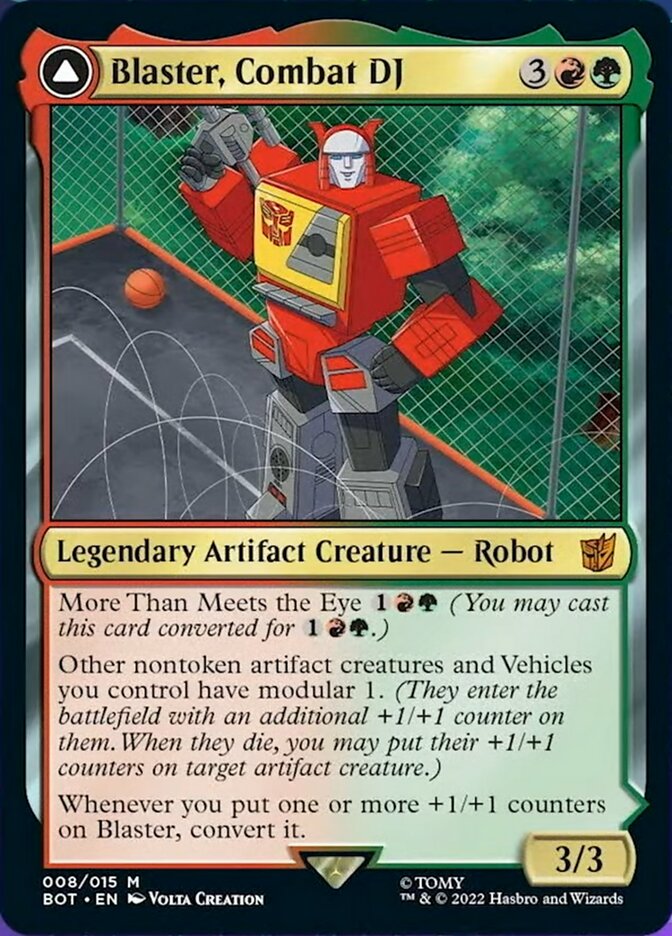 Blaster, Combat DJ // Blaster, Morale Booster [Transformers] - Magic: The Gathering - Card Brawlers | Quebec | Canada |