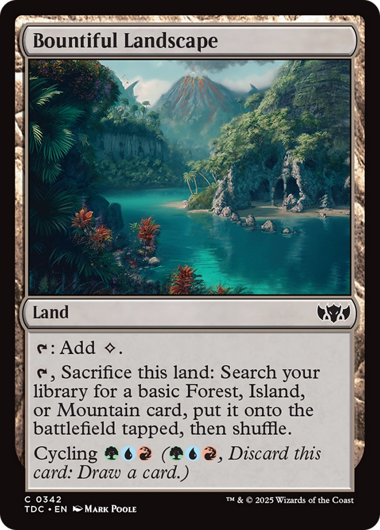 Bountiful Landscape [Tarkir: Dragonstorm Commander] - Magic: The Gathering - Card Brawlers | Quebec | Canada |