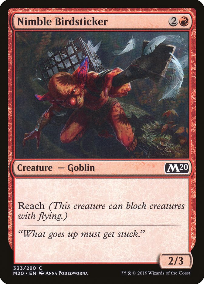 Nimble Birdsticker [Core Set 2020] - Magic: The Gathering - Card Brawlers | Quebec | Canada |