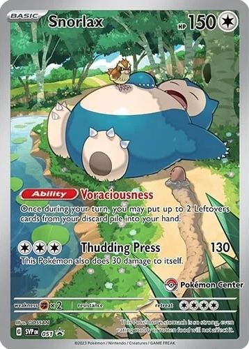 Snorlax (051) (Pokemon Center) [Scarlet & Violet: Black Star Promos] - Pokémon - Card Brawlers | Quebec | Canada |
