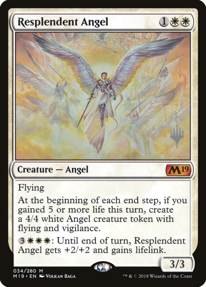 Resplendent Angel (Promo Pack) [Core Set 2019 Promos] - Magic: The Gathering - Card Brawlers | Quebec | Canada |