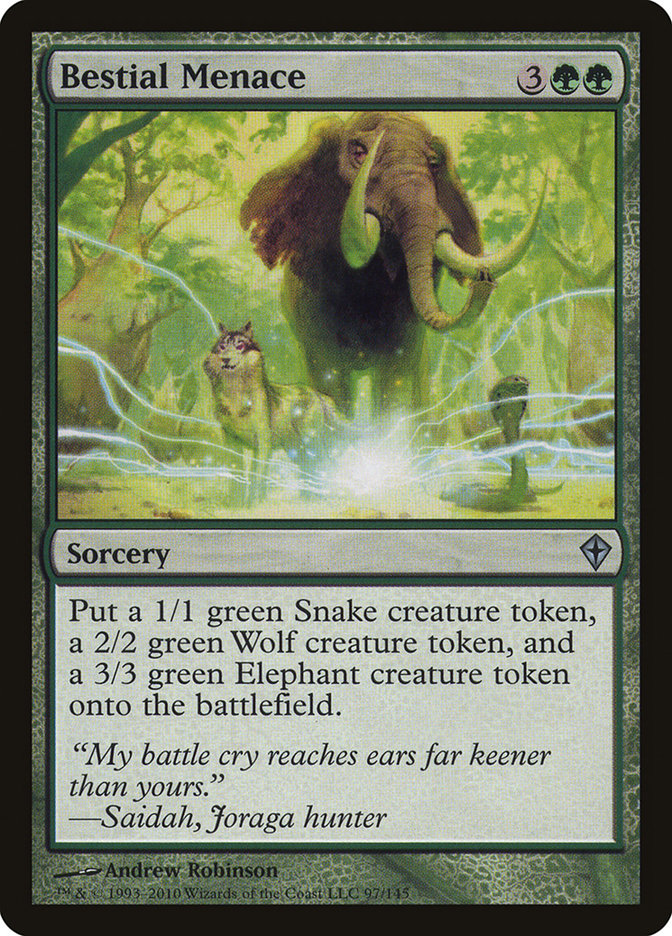 Bestial Menace [Worldwake] - Magic: The Gathering - Card Brawlers | Quebec | Canada |