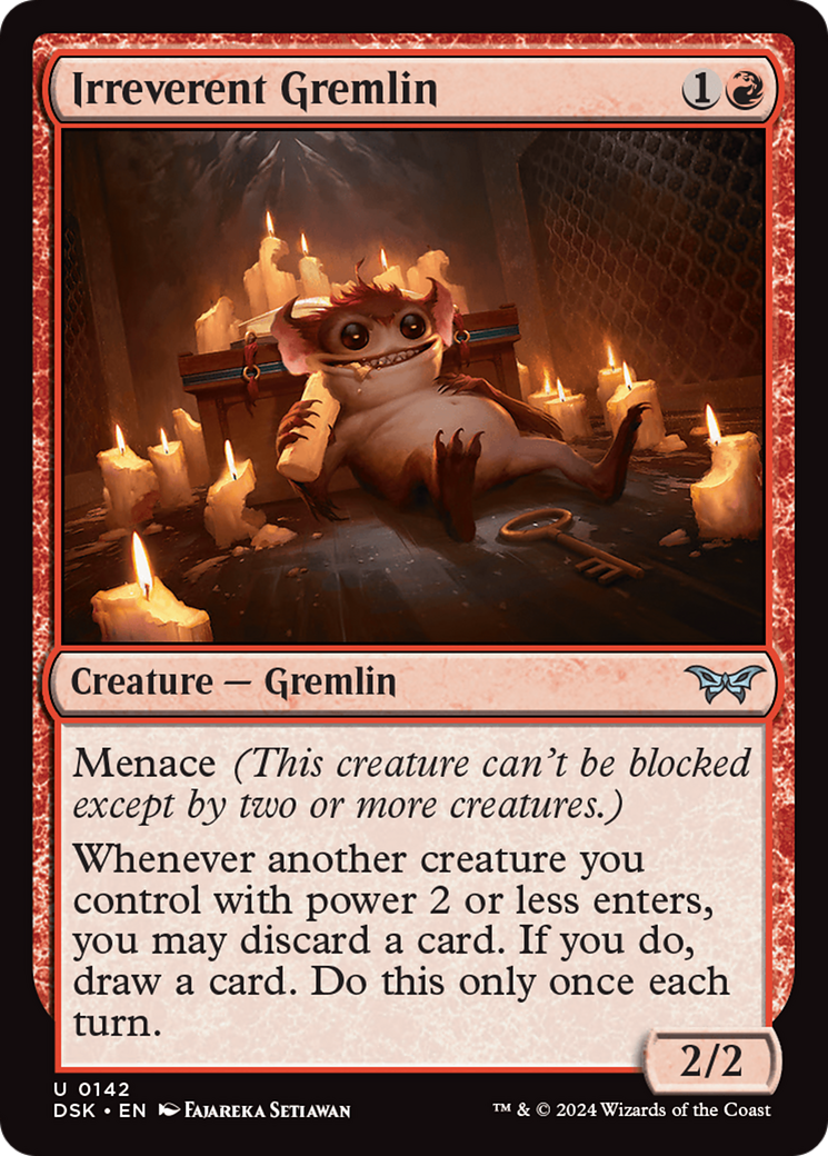 Irreverent Gremlin [Duskmourn: House of Horror] - Magic: The Gathering - Card Brawlers | Quebec | Canada |