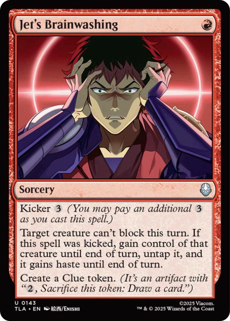 Jet's Brainwashing [Avatar: The Last Airbender] - Magic: The Gathering - Card Brawlers | Quebec | Canada |