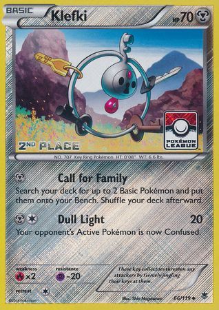 Klefki (66/119) (League Promo 2nd Place) [XY: Phantom Forces] - Pokémon - Card Brawlers | Quebec | Canada |