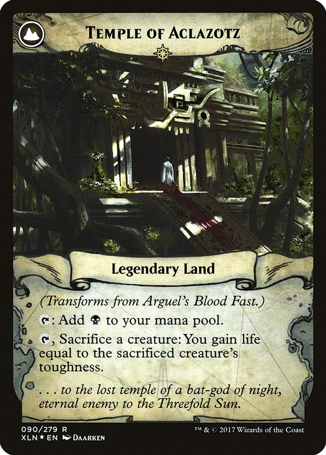 Arguel's Blood Fast // Temple of Aclazotz [Ixalan Prerelease Promos] - Magic: The Gathering - Card Brawlers | Quebec | Canada |