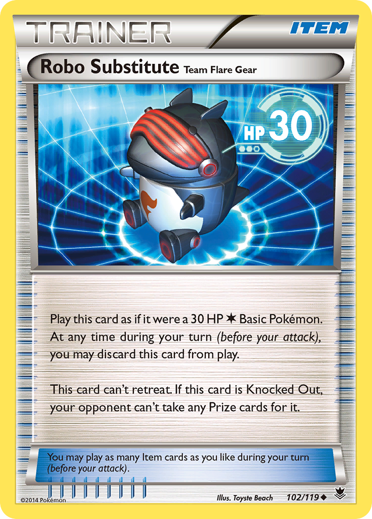 Robo Substitute Team Flare Gear (102/119) [XY: Phantom Forces] - Pokémon - Card Brawlers | Quebec | Canada |