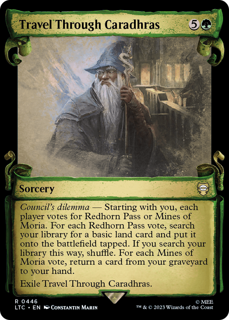Travel Through Caradhras [The Lord of the Rings: Tales of Middle-Earth Commander Showcase Scrolls] - Magic: The Gathering - Card Brawlers | Quebec | Canada |
