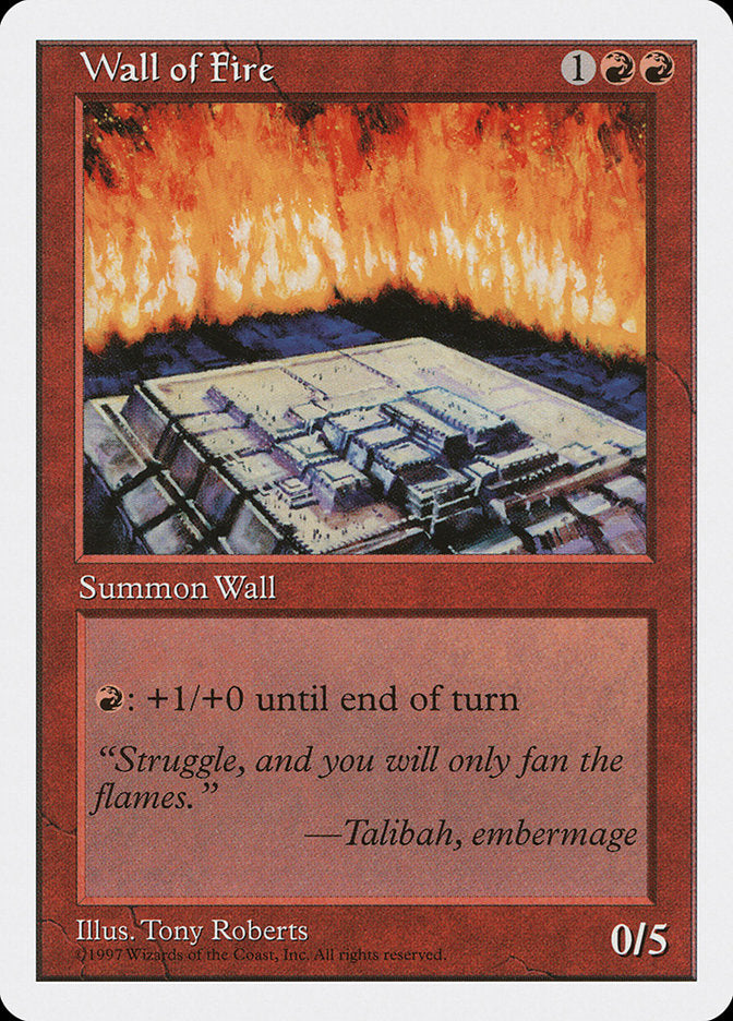 Wall of Fire [Fifth Edition] - Magic: The Gathering - Card Brawlers | Quebec | Canada |