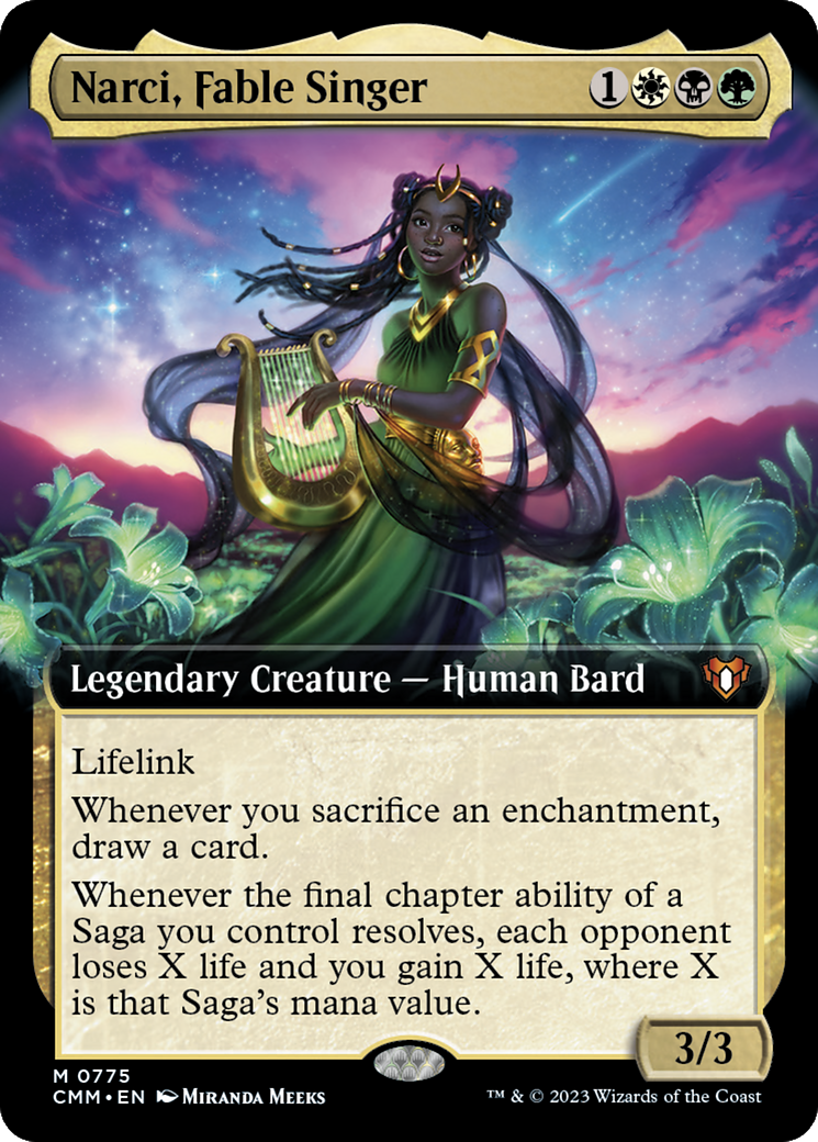 Narci, Fable Singer (Extended Art) [Commander Masters] - Magic: The Gathering - Card Brawlers | Quebec | Canada |