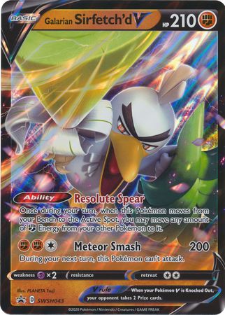 Galarian Sirfetch'd V (SWSH043) (Jumbo Card) [Sword & Shield: Black Star Promos] - Pokémon - Card Brawlers | Quebec | Canada |