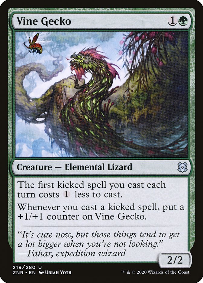 Vine Gecko [Zendikar Rising] - Magic: The Gathering - Card Brawlers | Quebec | Canada |