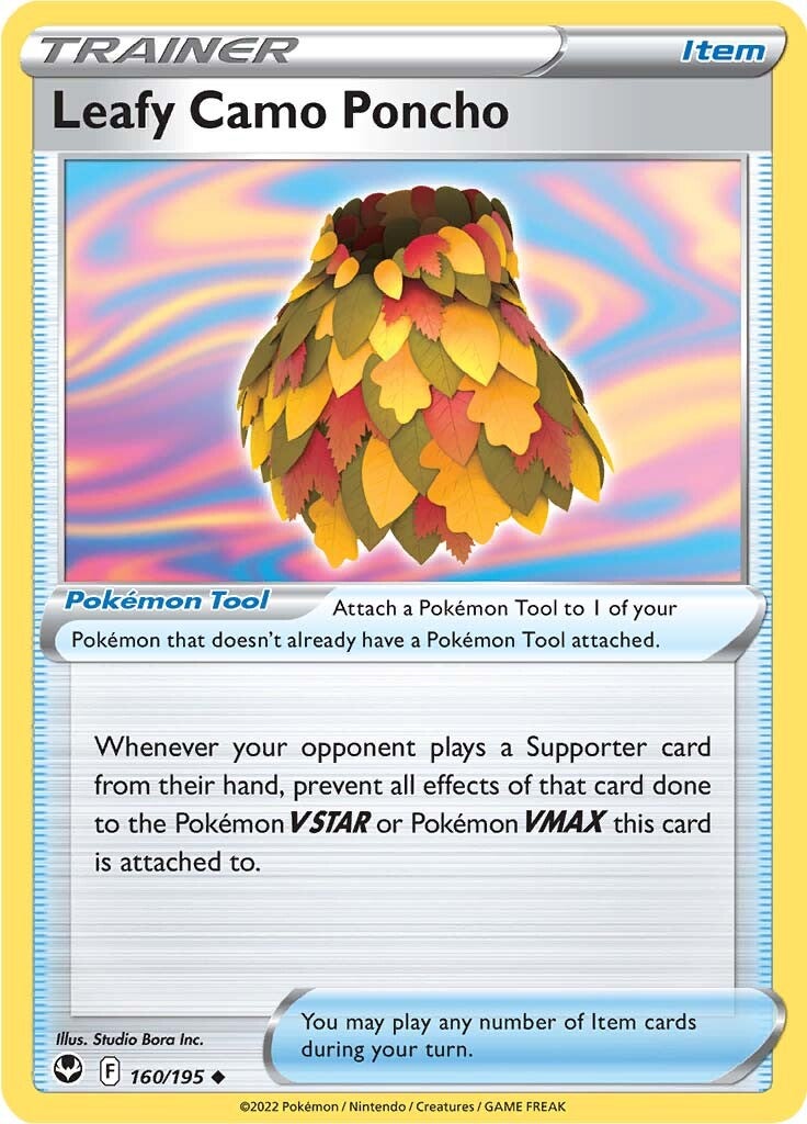 Leafy Camo Poncho (160/195) [Sword & Shield: Silver Tempest] - Pokémon - Card Brawlers | Quebec | Canada |
