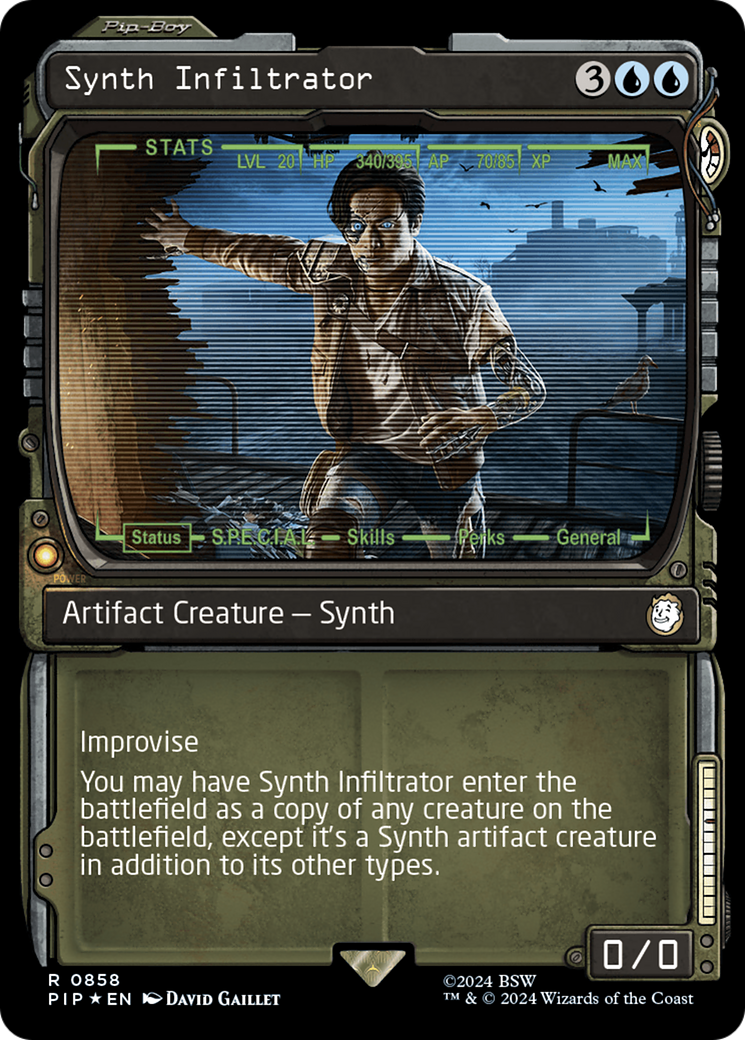 Synth Infiltrator (Showcase) (Surge Foil) [Fallout] - Magic: The Gathering - Card Brawlers | Quebec | Canada |