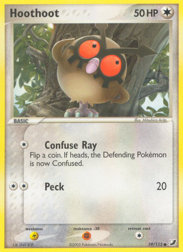 Hoothoot (59/115) [EX: Unseen Forces] - Pokémon - Card Brawlers | Quebec | Canada |