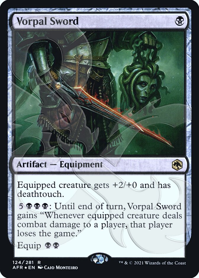 Vorpal Sword (Ampersand Promo) [Dungeons & Dragons: Adventures in the Forgotten Realms Promos] - Magic: The Gathering - Card Brawlers | Quebec | Canada |