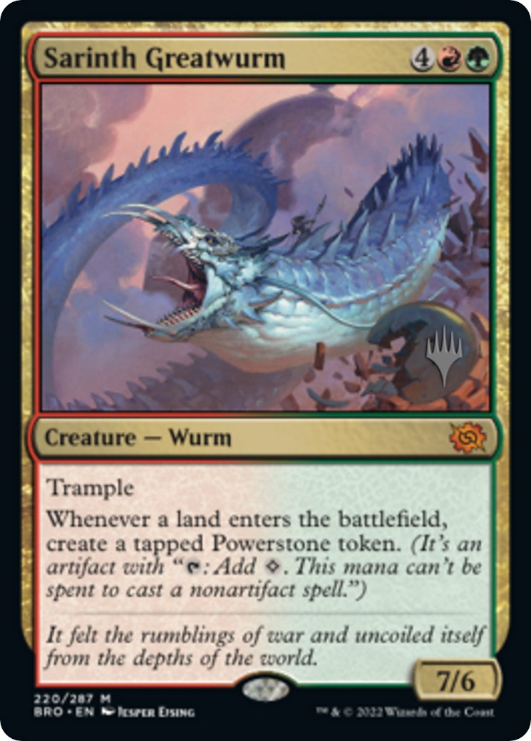 Sarinth Greatwurm (Promo Pack) [The Brothers' War Promos] - Magic: The Gathering - Card Brawlers | Quebec | Canada |
