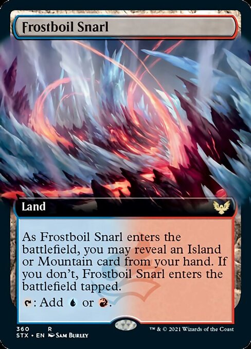 Frostboil Snarl (Extended Art) [Strixhaven: School of Mages] - Magic: The Gathering - Card Brawlers | Quebec | Canada |