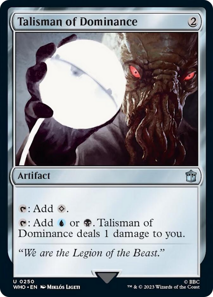 Talisman of Dominance [Doctor Who] - Magic: The Gathering - Card Brawlers | Quebec | Canada |