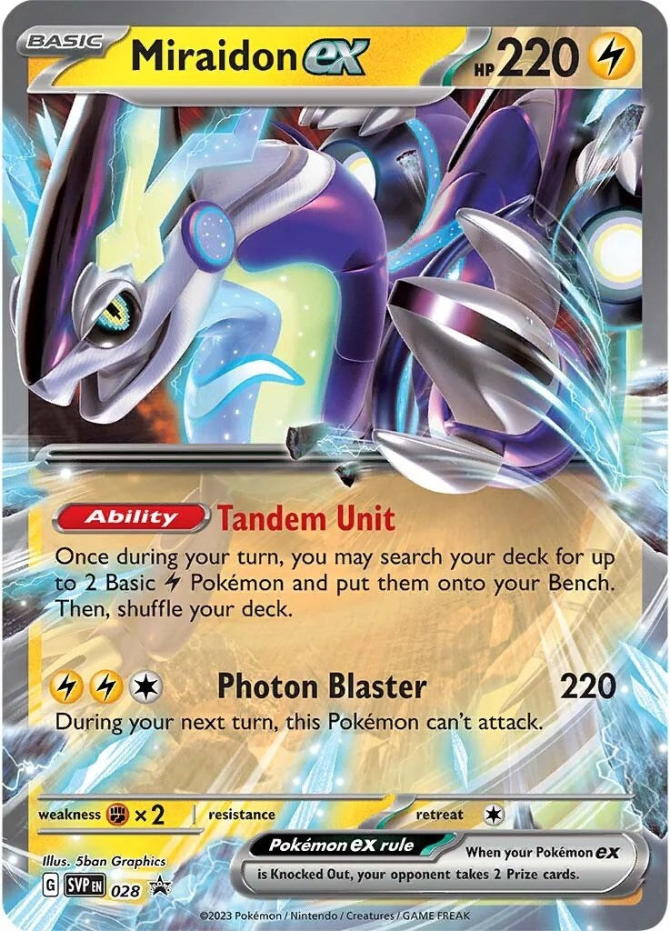 Miraidon ex (028) [Scarlet & Violet: Black Star Promos] - Pokémon - Card Brawlers | Quebec | Canada |