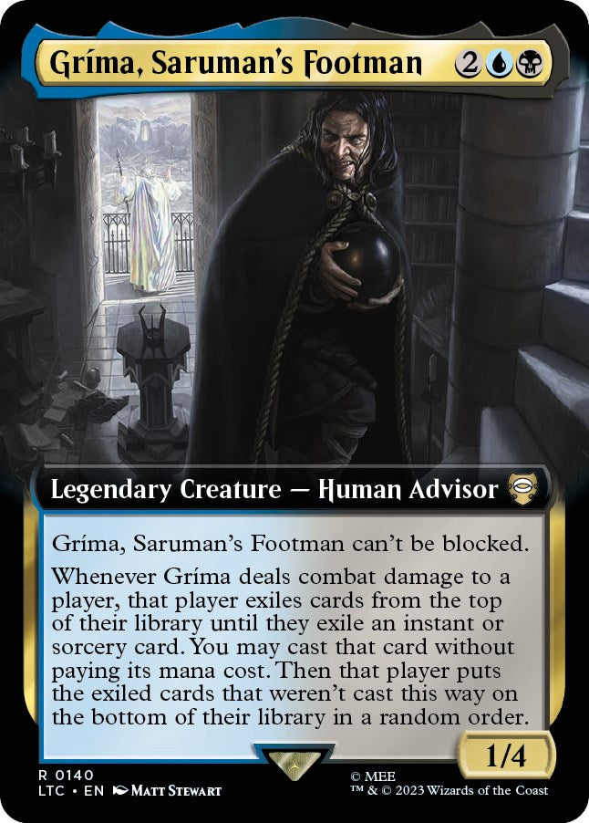 Grima, Saruman's Footman (Extended Art) [The Lord of the Rings: Tales of Middle-Earth Commander] - Magic: The Gathering - Card Brawlers | Quebec | Canada |