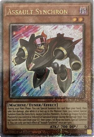 Assault Synchron [BLMR-EN003] Quarter Century Secret Rare - Yu-Gi-Oh! - Card Brawlers | Quebec | Canada |