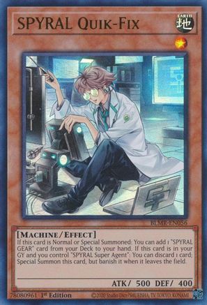 SPYRAL Quik-Fix [BLMR-EN056] Ultra Rare - Yu-Gi-Oh! - Card Brawlers | Quebec | Canada |